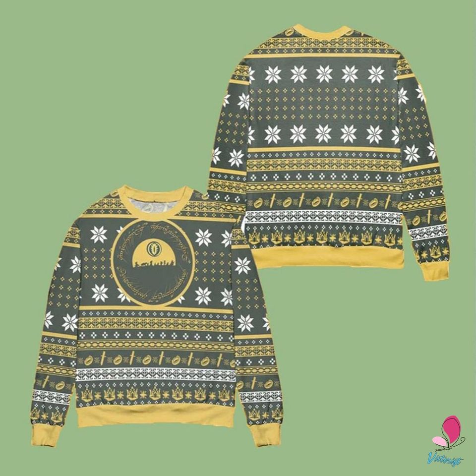 Lord of The Rings Ugly Christmas Sweater, Lord Of The Rings Christmas Sweater