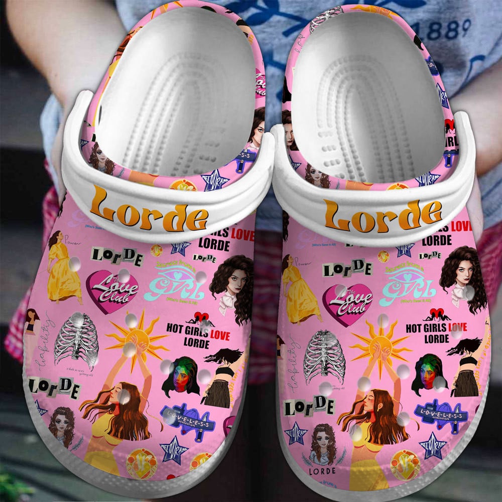 Lorde Music Premium Crocs Crocband Clogs Shoes Comfortable For Men Women and Kids