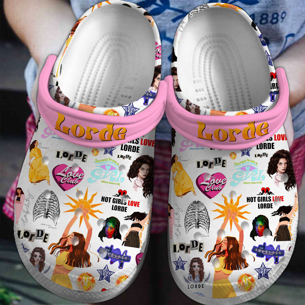 Lorde Music Premium Crocs Crocband Clogs Shoes Comfortable For Men Women and Kids