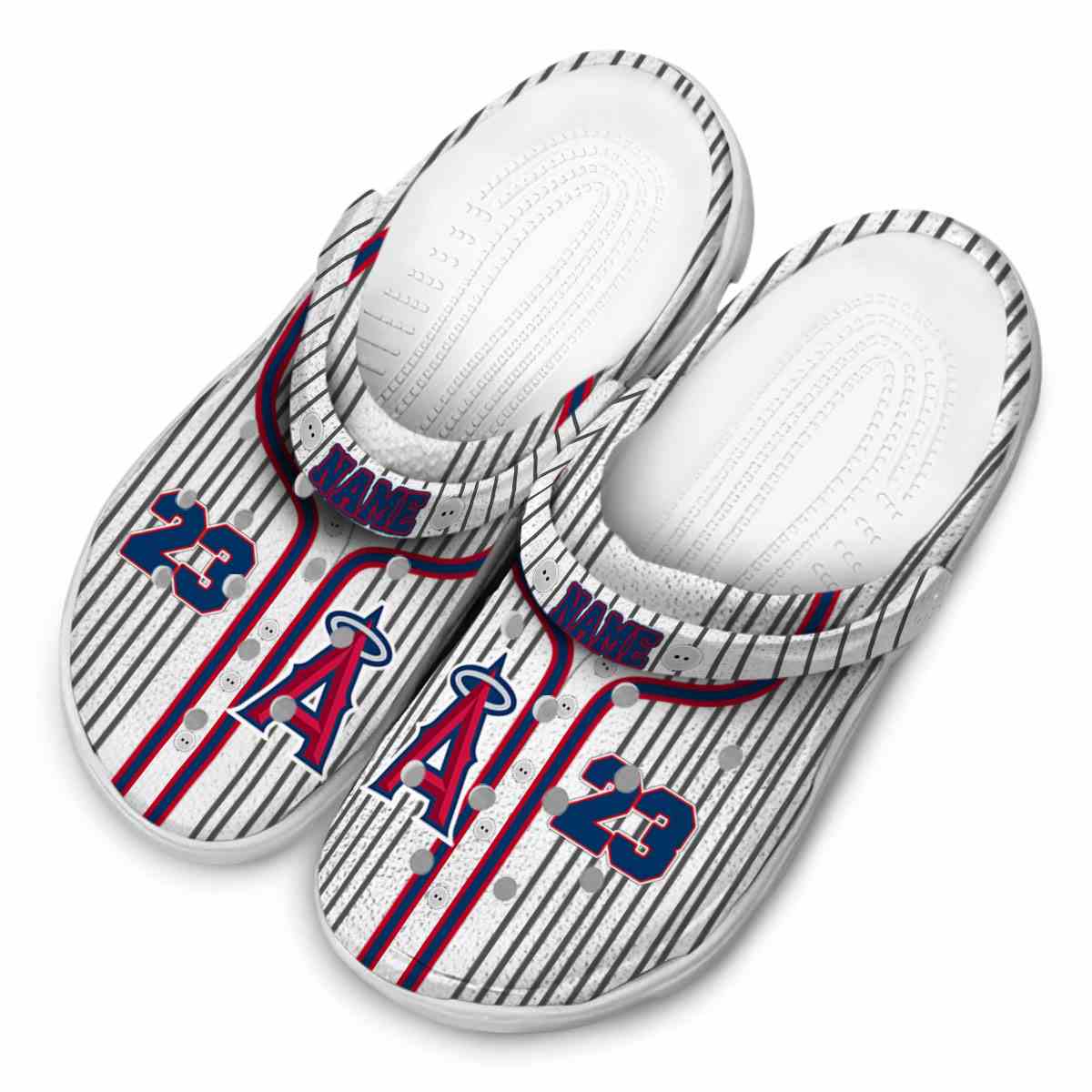 Los Angeles Angels MLB Sport Crocs Crocband Clogs Shoes Comfortable For Men Women and Kids - Image 4
