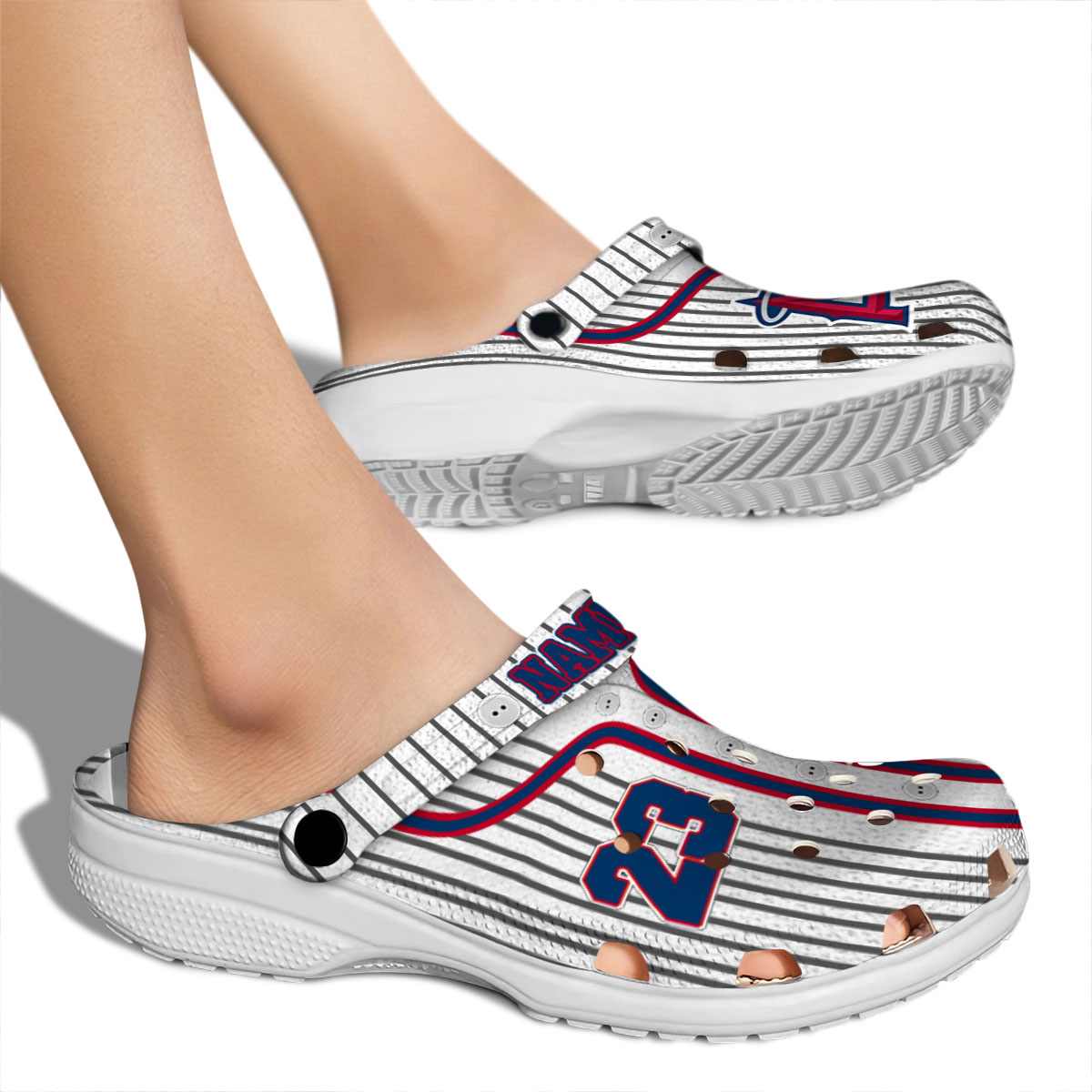 Los Angeles Angels MLB Sport Crocs Crocband Clogs Shoes Comfortable For Men Women and Kids - Image 2