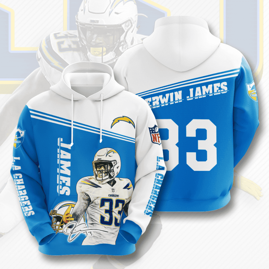 Los Angeles Chargers 3D All Over Print Hoodie, Zip Hoodie