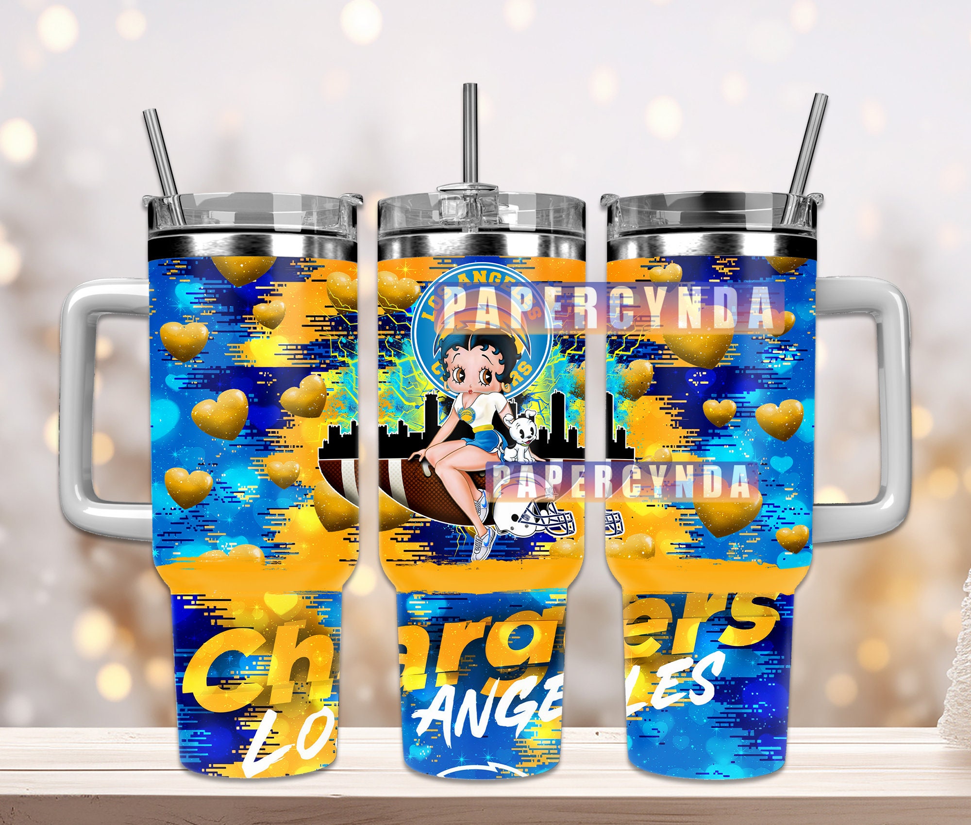Los Angeles Chargers Custom Stanley Cup 40 oz 30 oz Tumbler With HandleTVC2301843