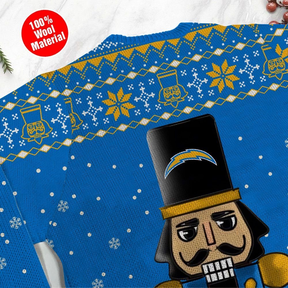 Los Angeles Chargers I Am Not A Player I Just Crush Alot Ugly Christmas Sweater Adult 3D Funny Matching for family - Image 5