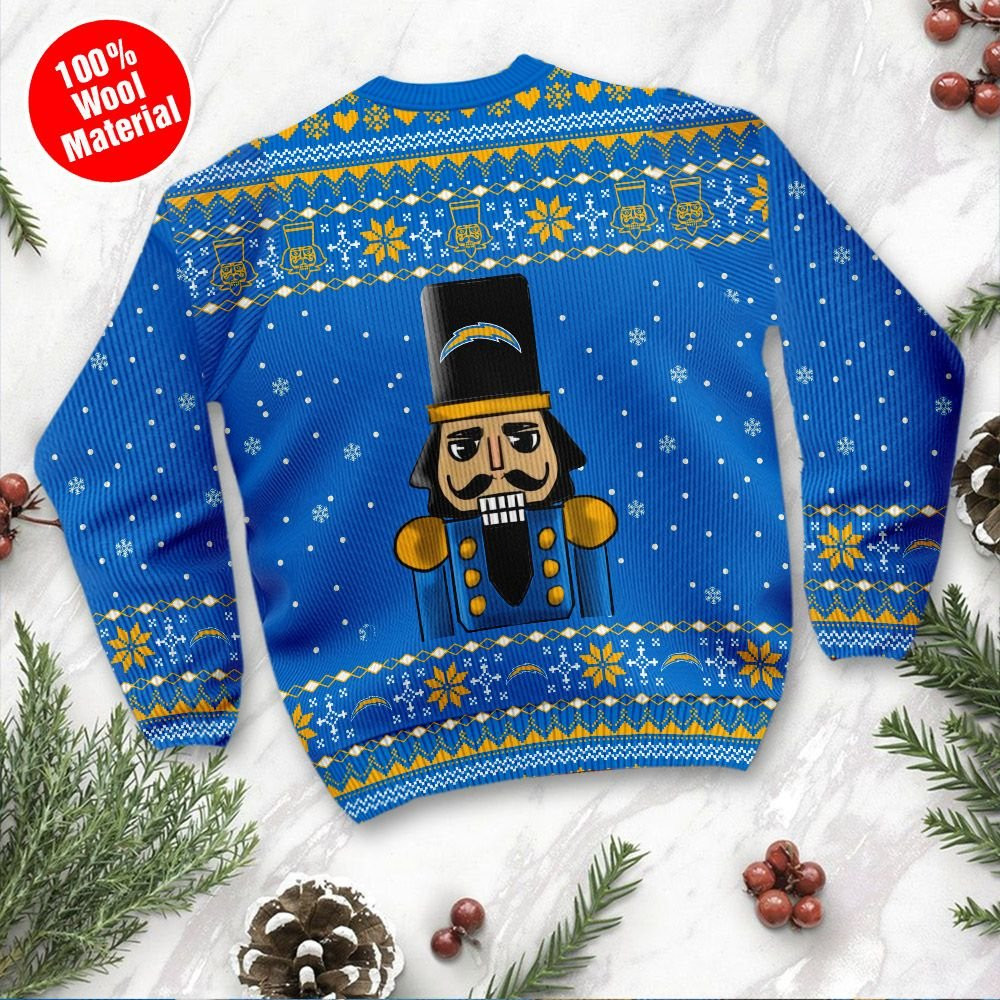 Los Angeles Chargers I Am Not A Player I Just Crush Alot Ugly Christmas Sweater Adult 3D Funny Matching for family - Image 3
