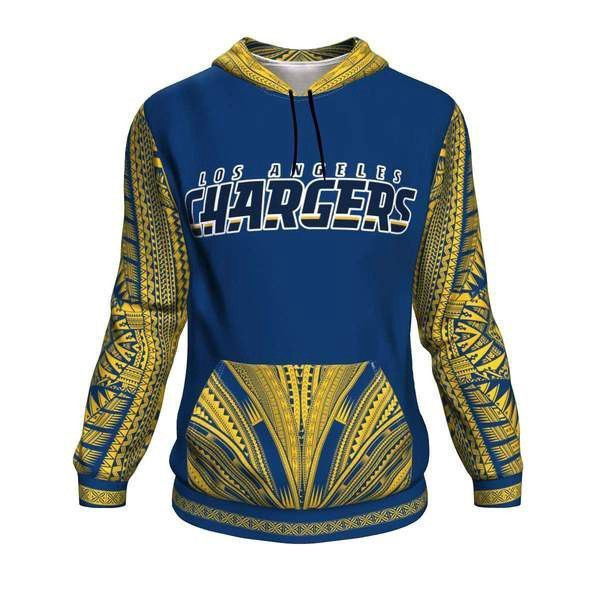 Los Angeles Chargers Ncaa Football Maori Tattoo V2 3D All Over Print Hoodie, Zip Hoodie
