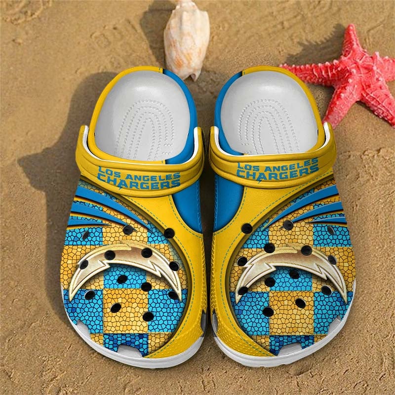 Los Angeles Chargers NFL Crocs Crocband Clogs Shoes Comfortable For Men Women and Kids