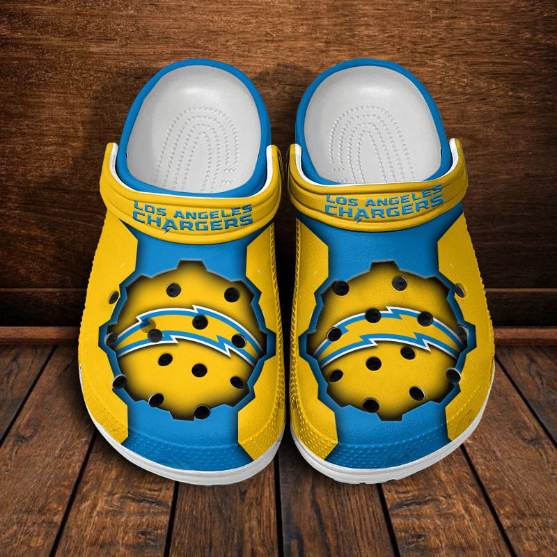 Los Angeles Chargers NFL Crocs Crocband Clogs Shoes Comfortable For Men Women and Kids