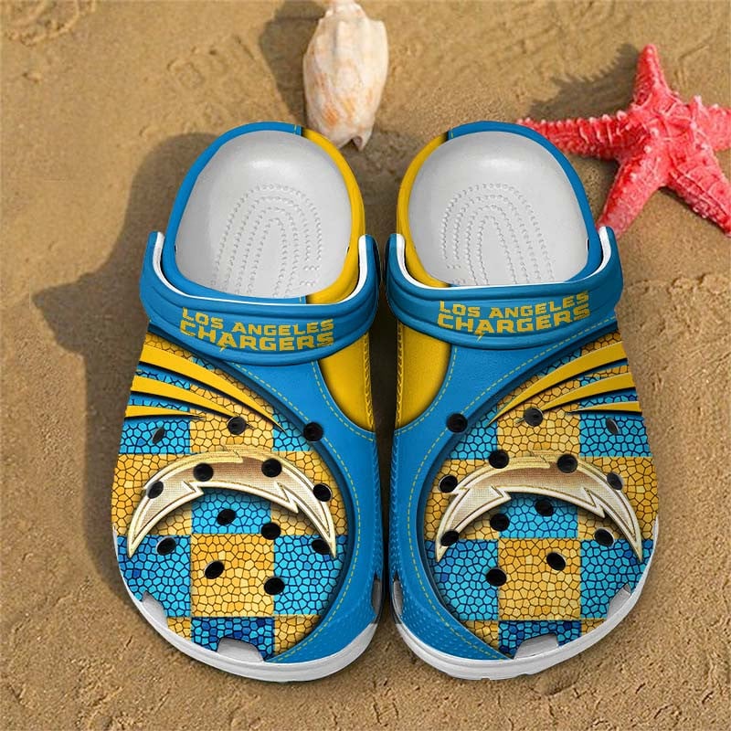 Los Angeles Chargers NFL Crocs Crocband Clogs Shoes Comfortable For Men Women and Kids