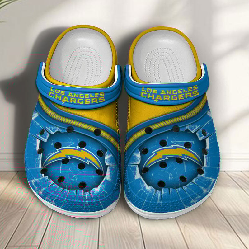 Los Angeles Chargers NFL Crocs Crocband Clogs Shoes Comfortable For Men Women and Kids