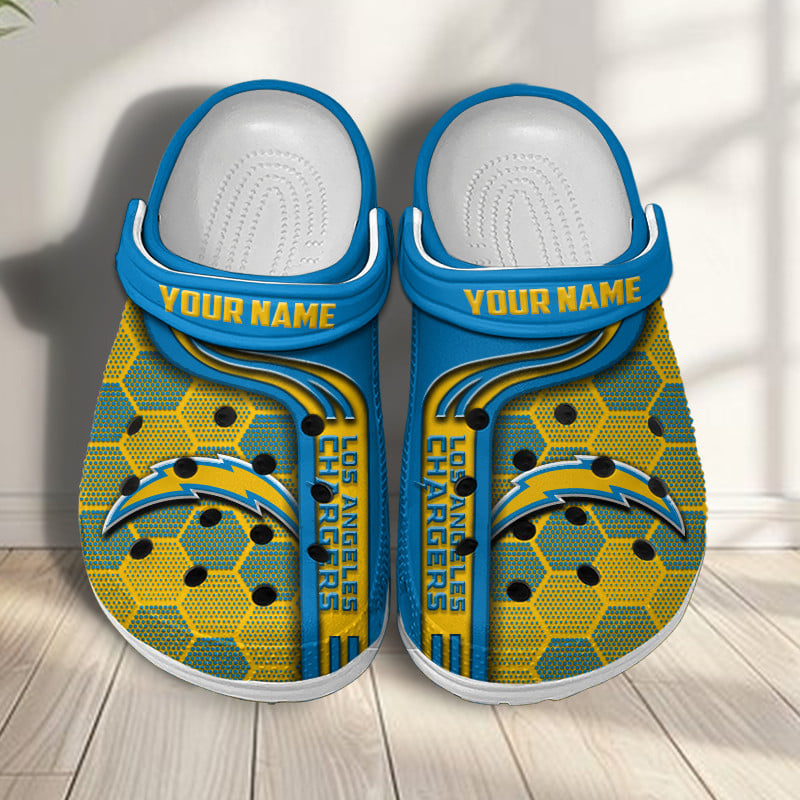 Los Angeles Chargers NFL Crocs Crocband Clogs Shoes Comfortable For Men Women and Kids
