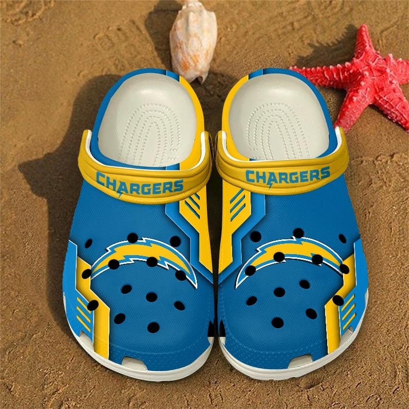 Los Angeles Chargers NFL Crocs Crocband Clogs Shoes Comfortable For Men Women and Kids