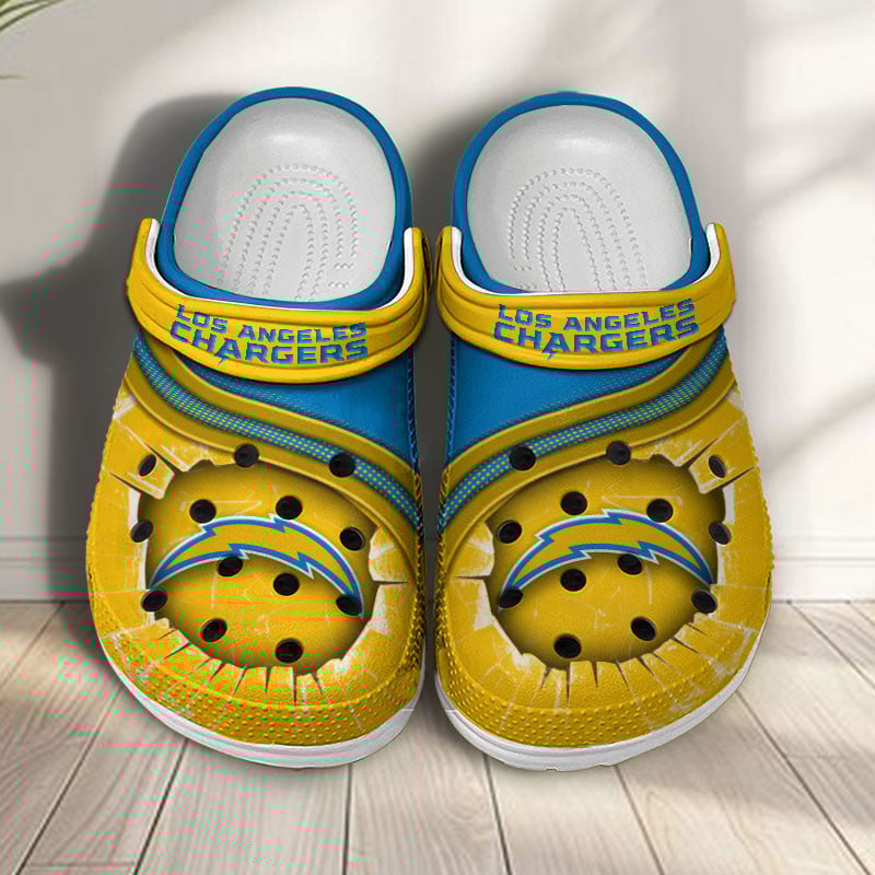 Los Angeles Chargers NFL Crocs Crocband Clogs Shoes Comfortable For Men Women and Kids
