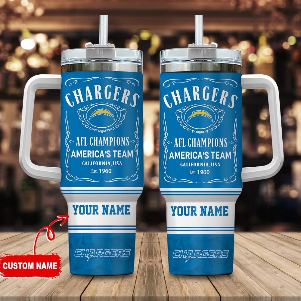 Los Angeles Chargers NFL Custom Stanley Cup 40 oz 30 oz Tumbler With HandleTVC2301120