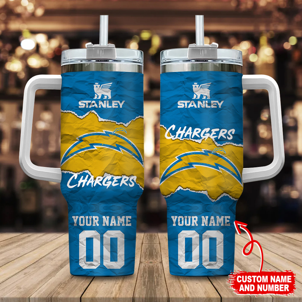 Los Angeles Chargers NFL Custom Stanley Cup 40 oz 30 oz Tumbler With HandleTVC230141
