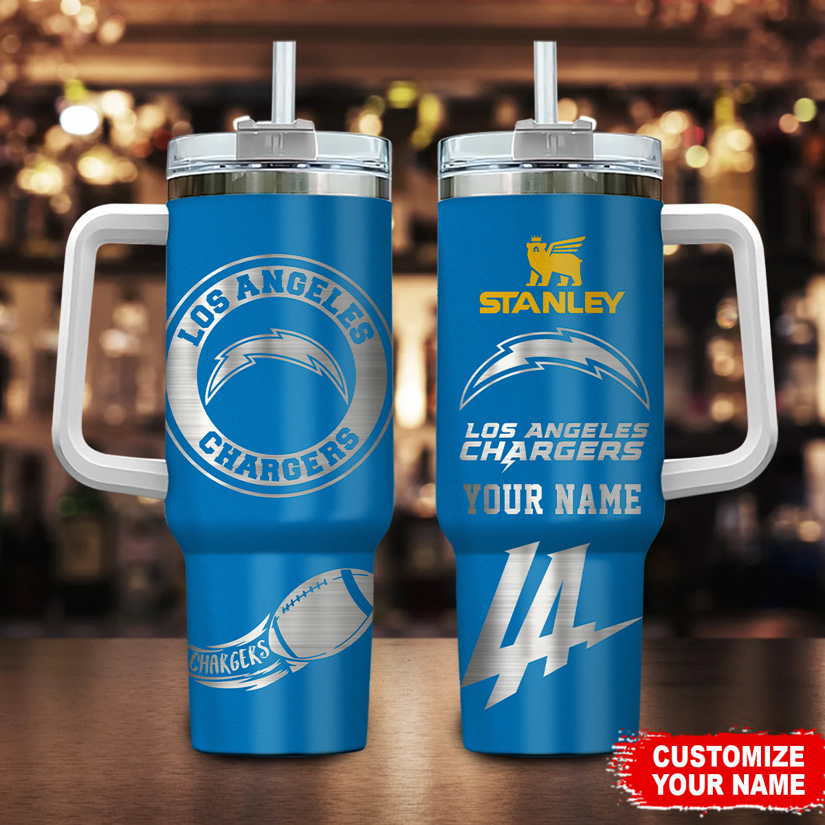 Los Angeles Chargers NFL Custom Stanley Cup 40 oz 30 oz Tumbler With HandleTVC230179