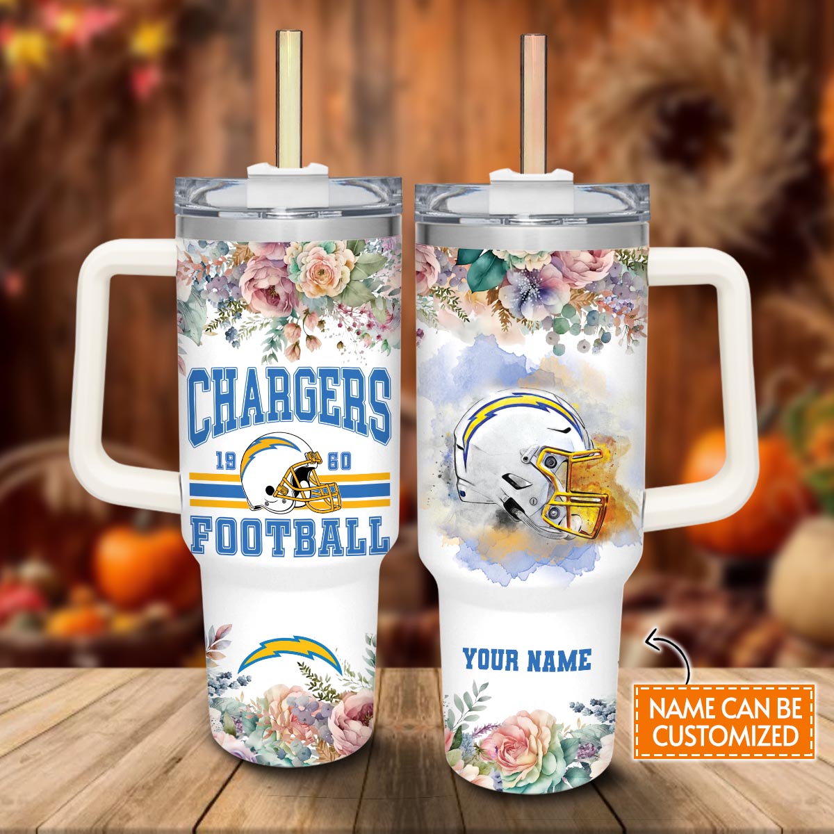 Los Angeles Chargers NFL Custom Stanley Cup 40 oz 30 oz Tumbler With HandleTVC2301815