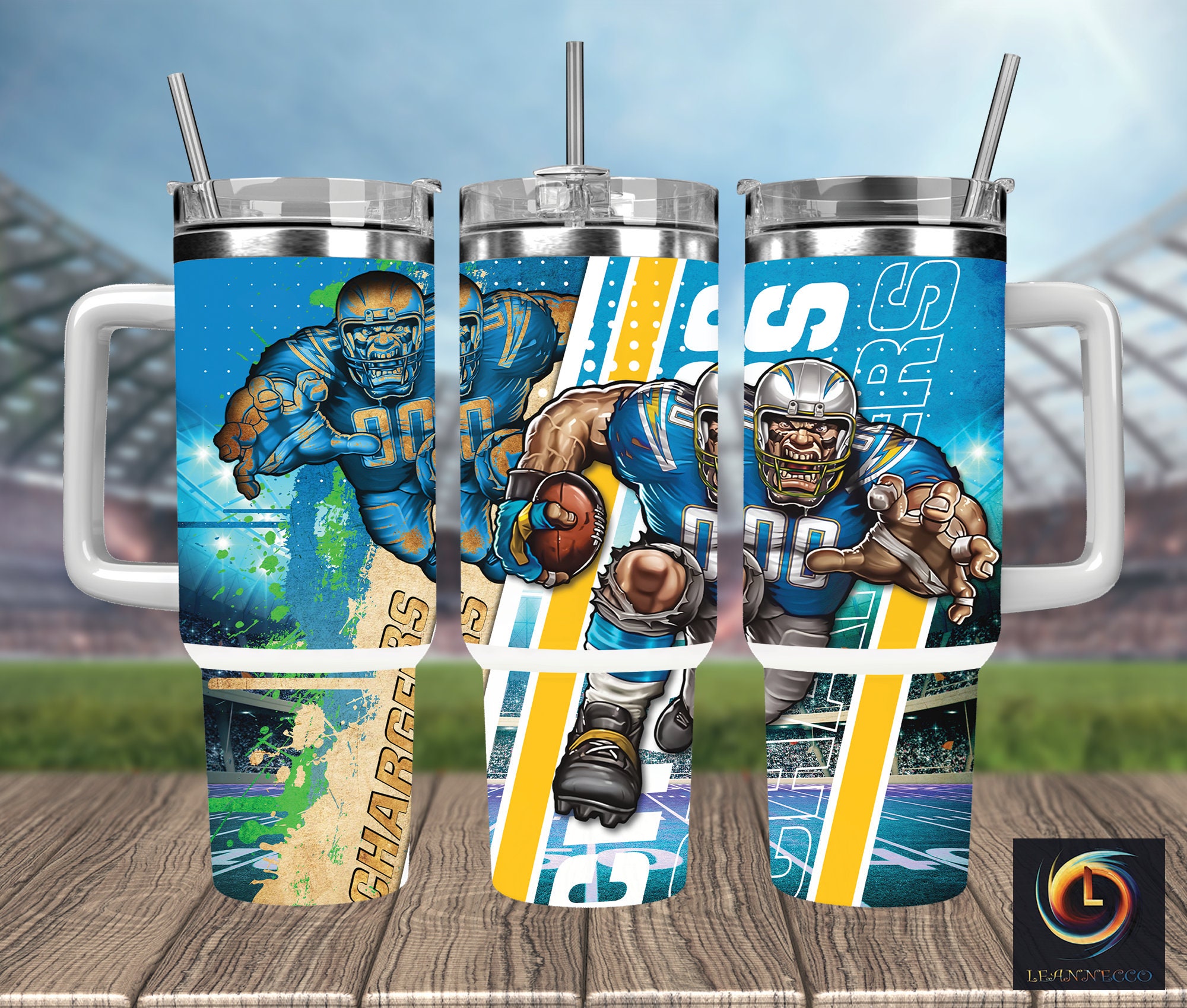 Los Angeles Chargers NFL Mascot Custom Stanley Cup 40 oz 30 oz Tumbler With HandleTVC2301991