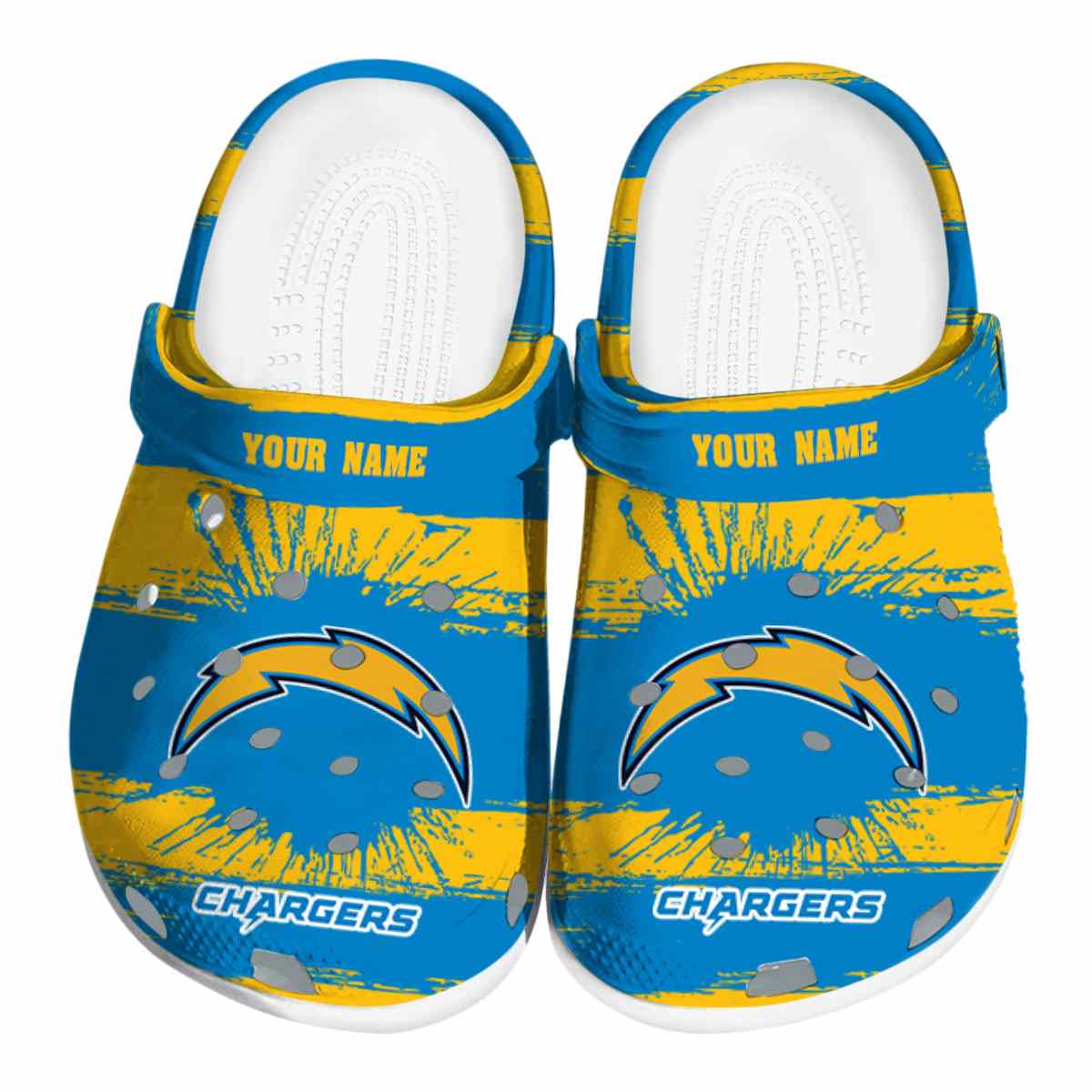Los Angeles Chargers NFL Sport Crocs Crocband Clogs Shoes Comfortable For Men Women and Kids
