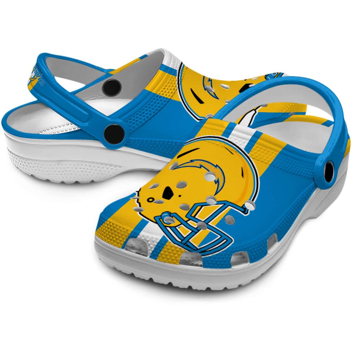 Los Angeles Chargers NFL Sport Crocs Crocband Clogs Shoes Comfortable For Men Women and Kids - Image 3