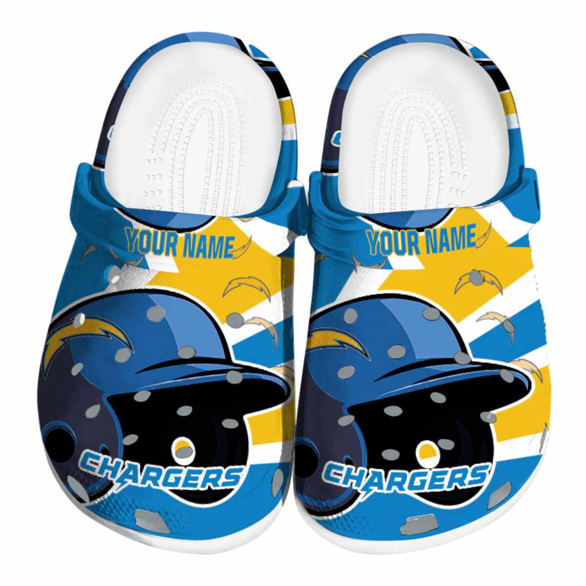 Los Angeles Chargers NFL Sport Crocs Crocband Clogs Shoes Comfortable For Men Women and Kids