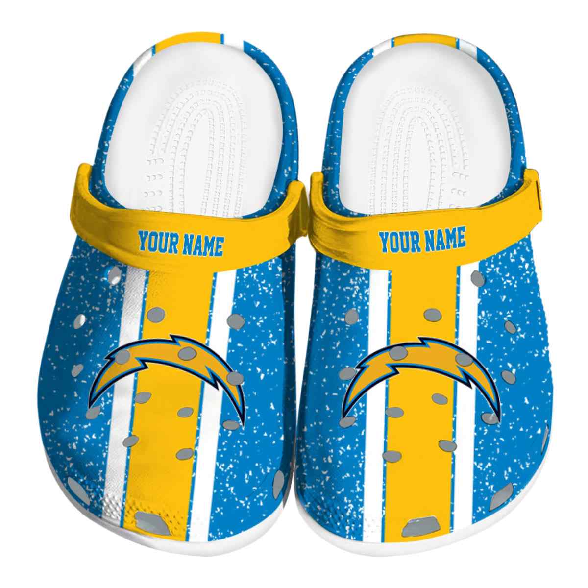 Los Angeles Chargers NFL Sport Crocs Crocband Clogs Shoes Comfortable For Men Women and Kids