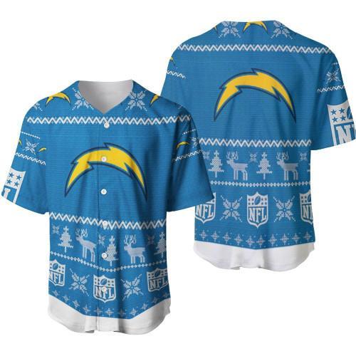 Los Angeles Chargers NLF Ugly Sweatshirt Christmas D Baseball Jersey
