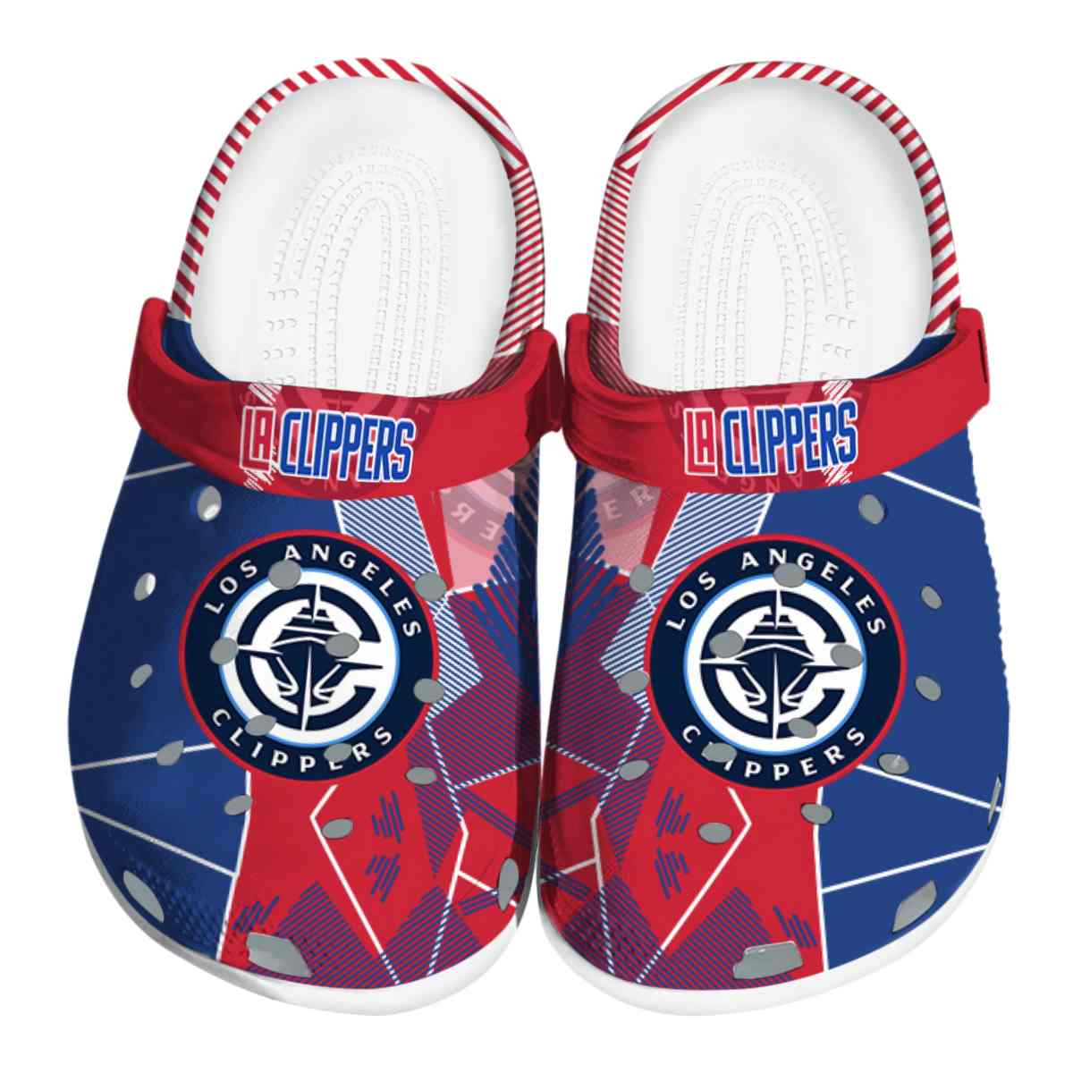 Los Angeles Clippers NBA Sport Crocs Crocband Clogs Shoes Comfortable For Men Women and Kids