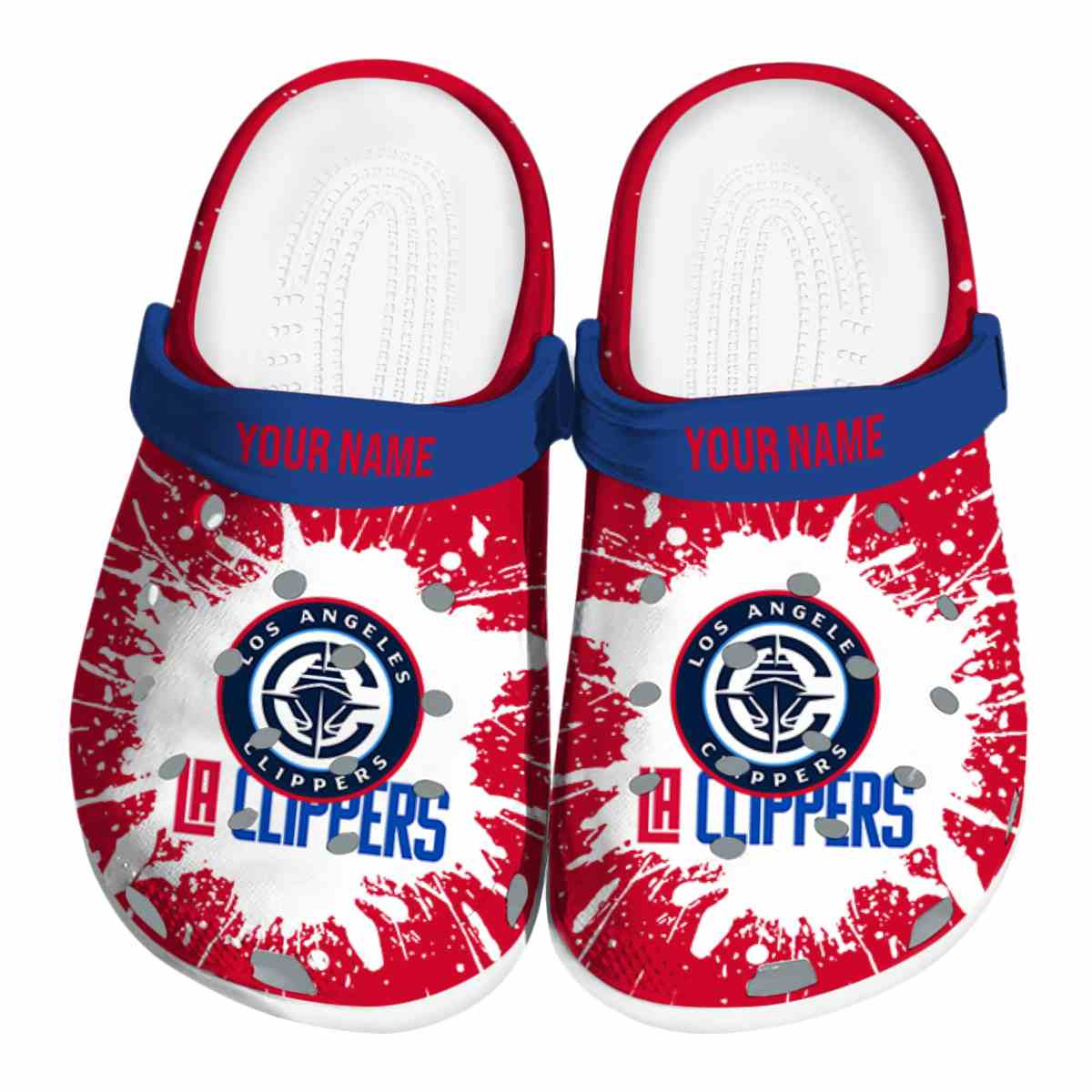 Los Angeles Clippers NBA Sport Crocs Crocband Clogs Shoes Comfortable For Men Women and Kids