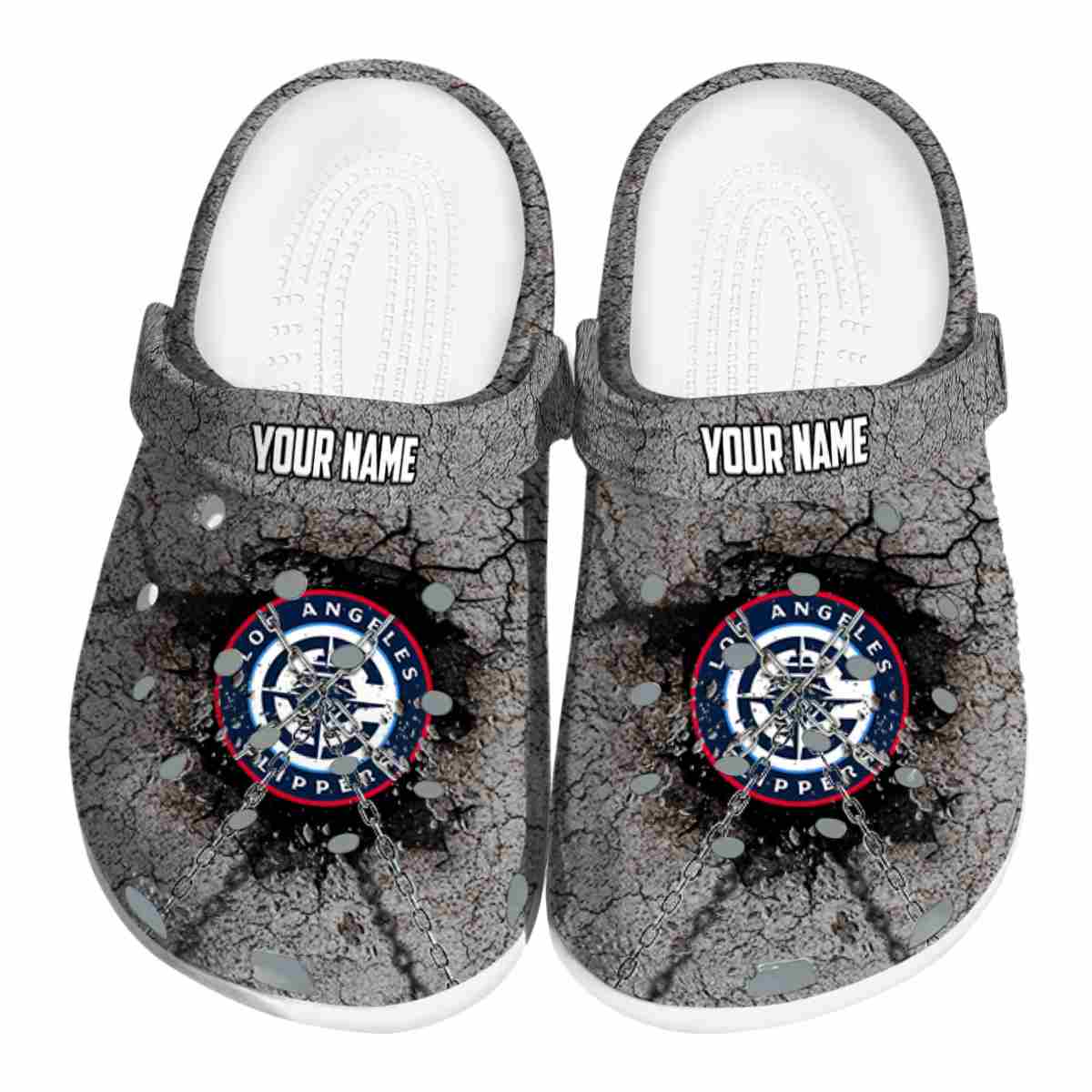 Los Angeles Clippers NBA Sport Crocs Crocband Clogs Shoes Comfortable For Men Women and Kids