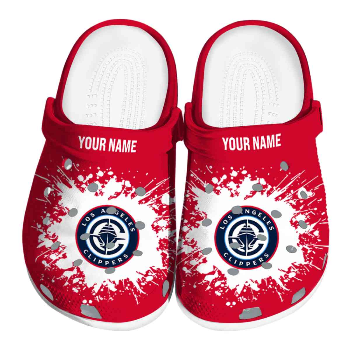 Los Angeles Clippers NBA Sport Crocs Crocband Clogs Shoes Comfortable For Men Women and Kids