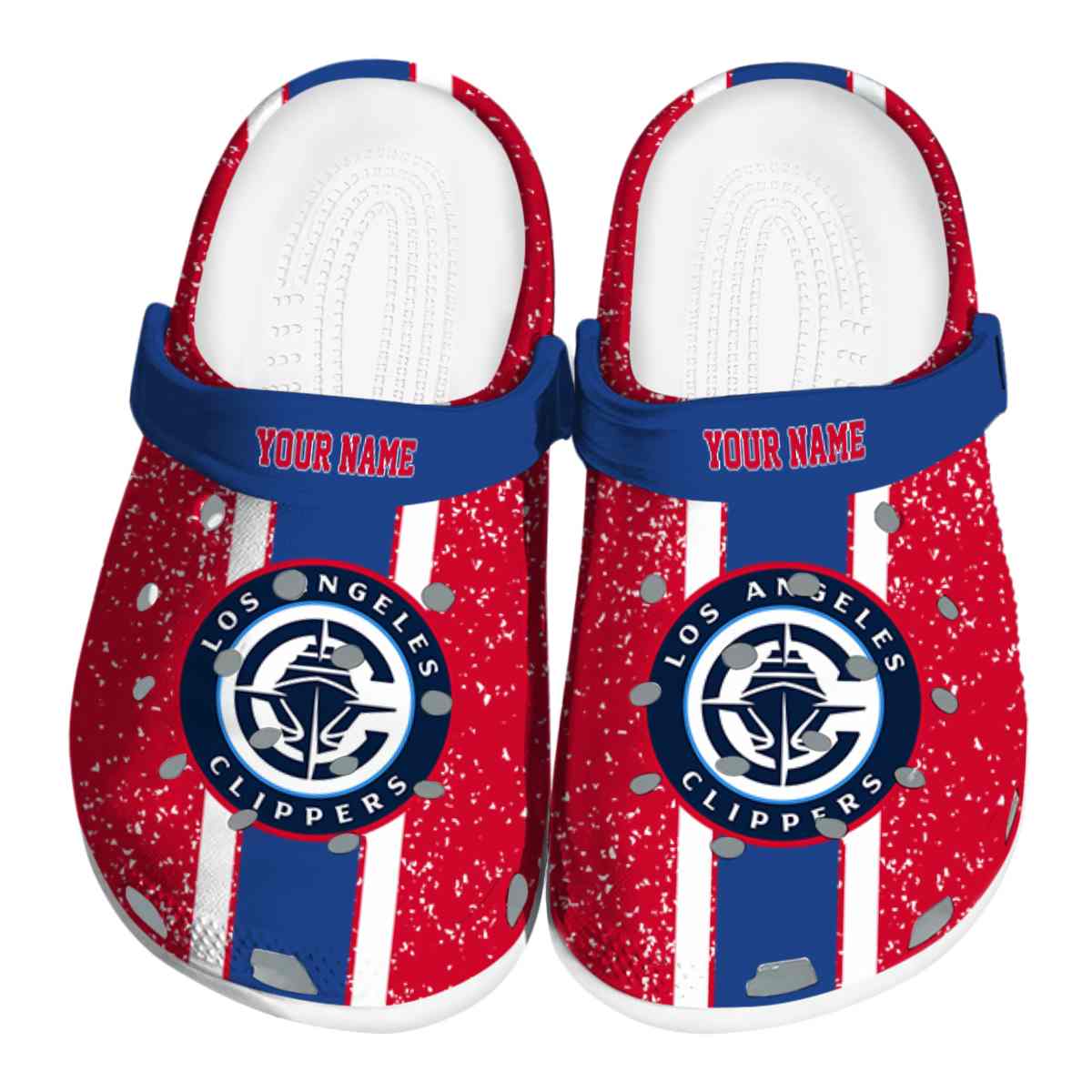 Los Angeles Clippers NBA Sport Crocs Crocband Clogs Shoes Comfortable For Men Women and Kids