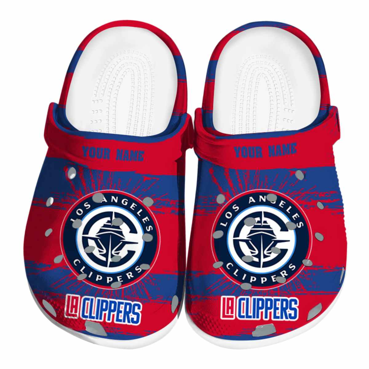 Los Angeles Clippers NBA Sport Crocs Crocband Clogs Shoes Comfortable For Men Women and Kids