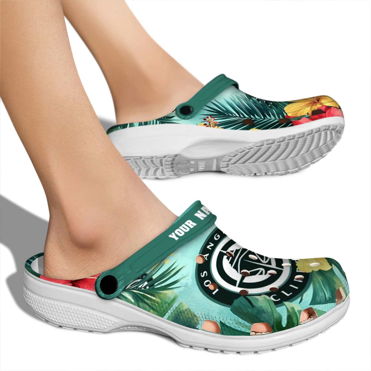 Los Angeles Clippers NBA Sport Crocs Crocband Clogs Shoes Comfortable For Men Women and Kids - Image 2