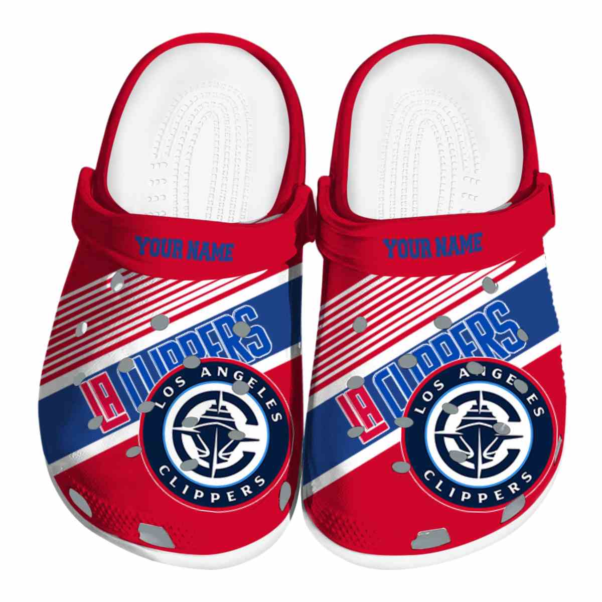 Los Angeles Clippers NBA Sport Crocs Crocband Clogs Shoes Comfortable For Men Women and Kids