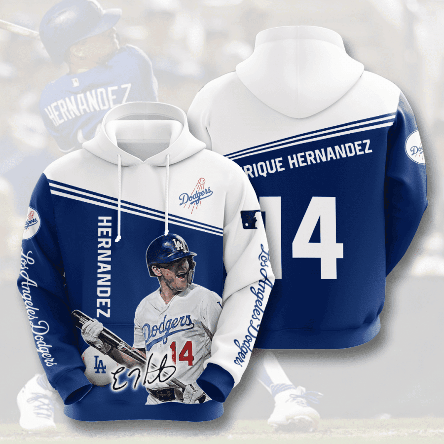 Los Angeles Dodgers Enrique Hernandez 3D All Over Print Hoodie, Zip Hoodie
