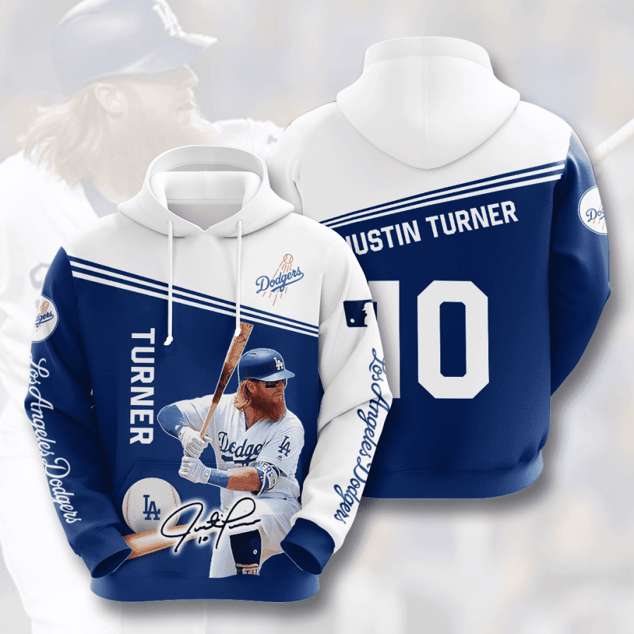 Los Angeles Dodgers Justin Turner 3D All Over Print Hoodie, Zip Hoodie