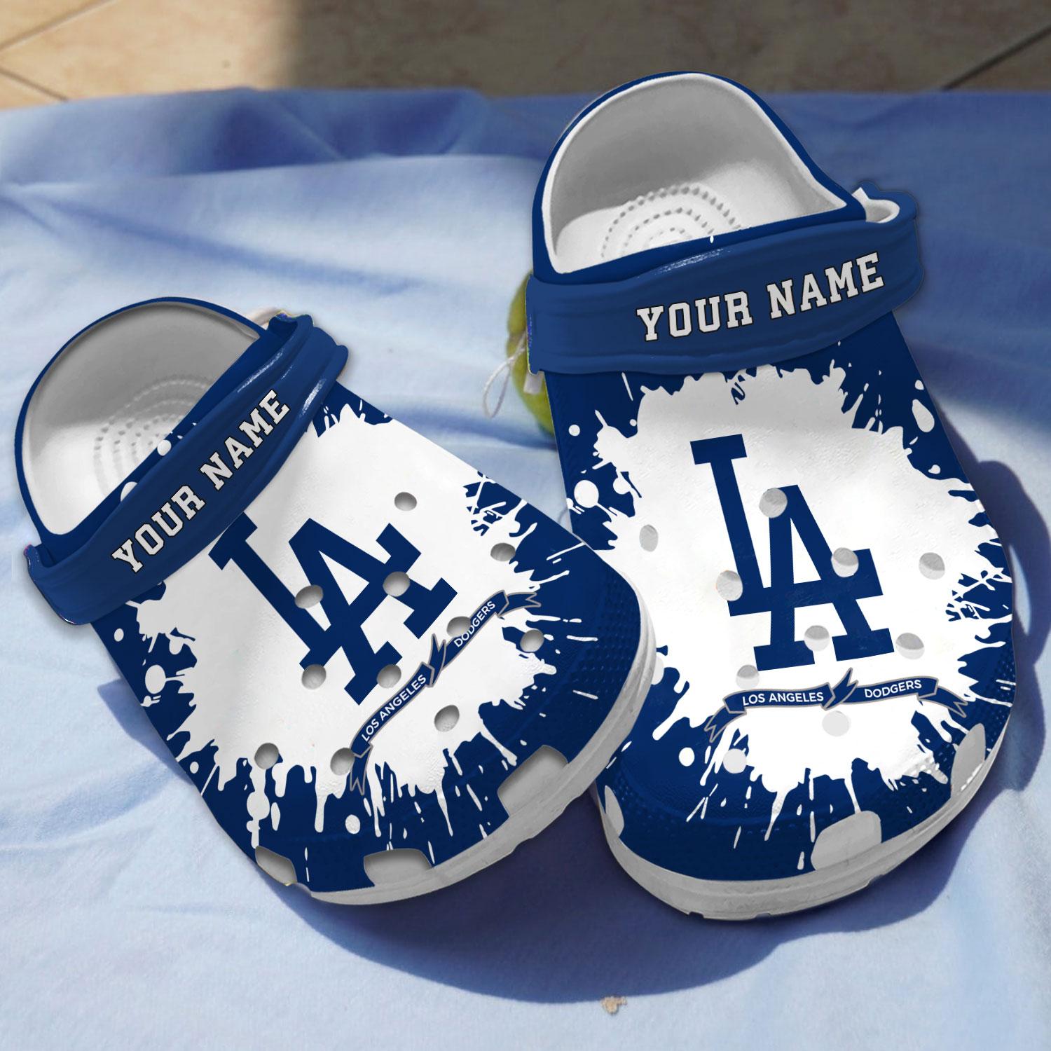 Los Angeles Dodgers MLB Crocs Crocband Clogs Shoes Comfortable For Men Women and Kids
