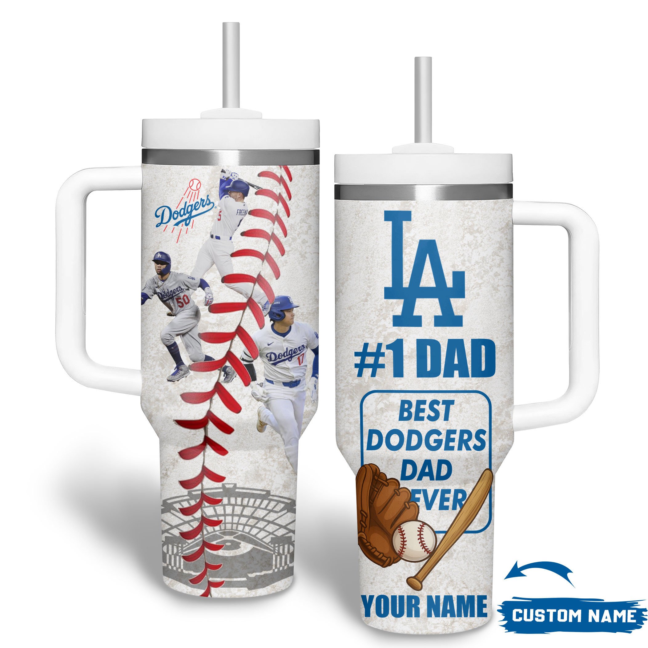 Los Angeles Dodgers MLB Custom Stanley Cup 40 oz 30 oz Tumbler With HandleTVC2301178 - Image 4