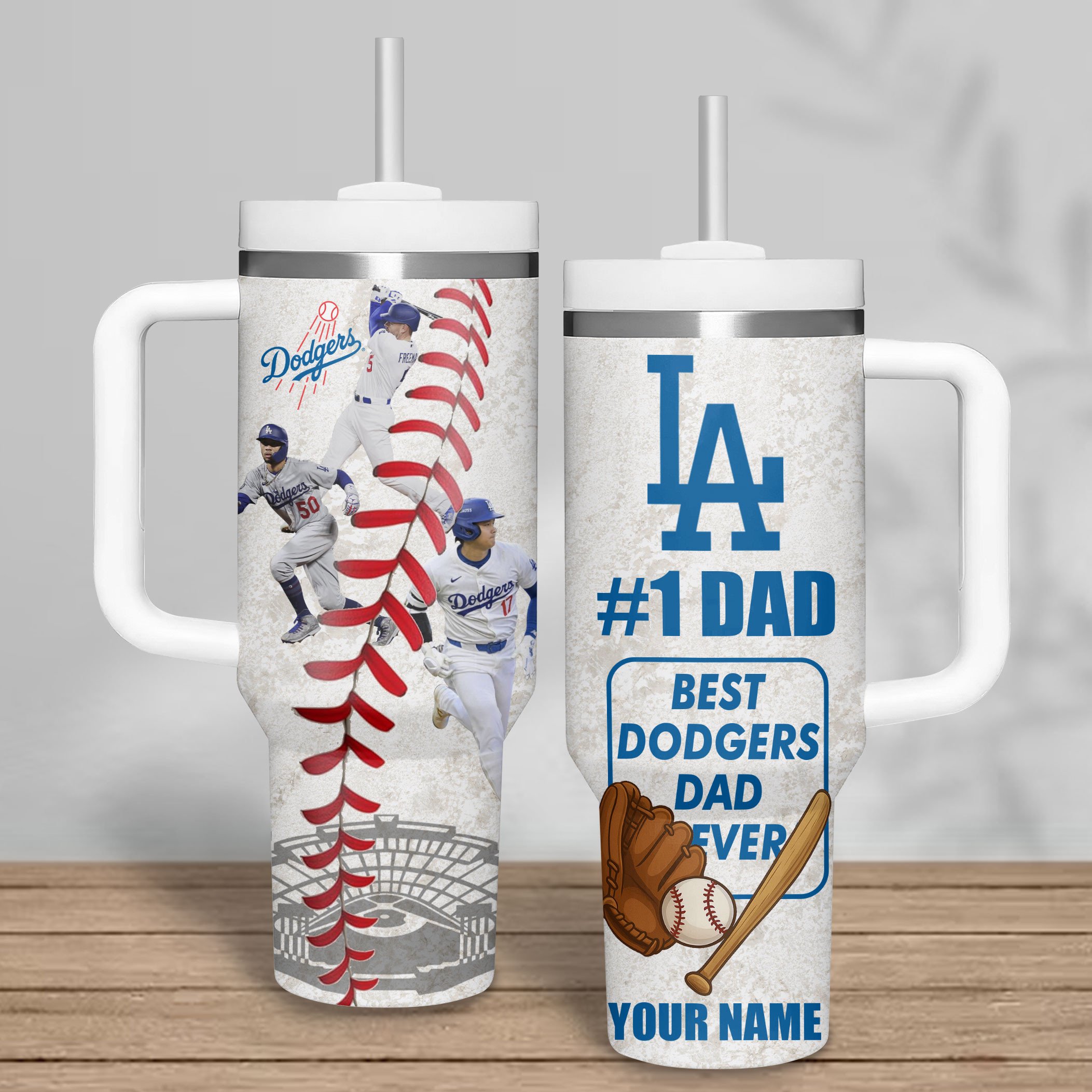 Los Angeles Dodgers MLB Custom Stanley Cup 40 oz 30 oz Tumbler With HandleTVC2301178 - Image 3