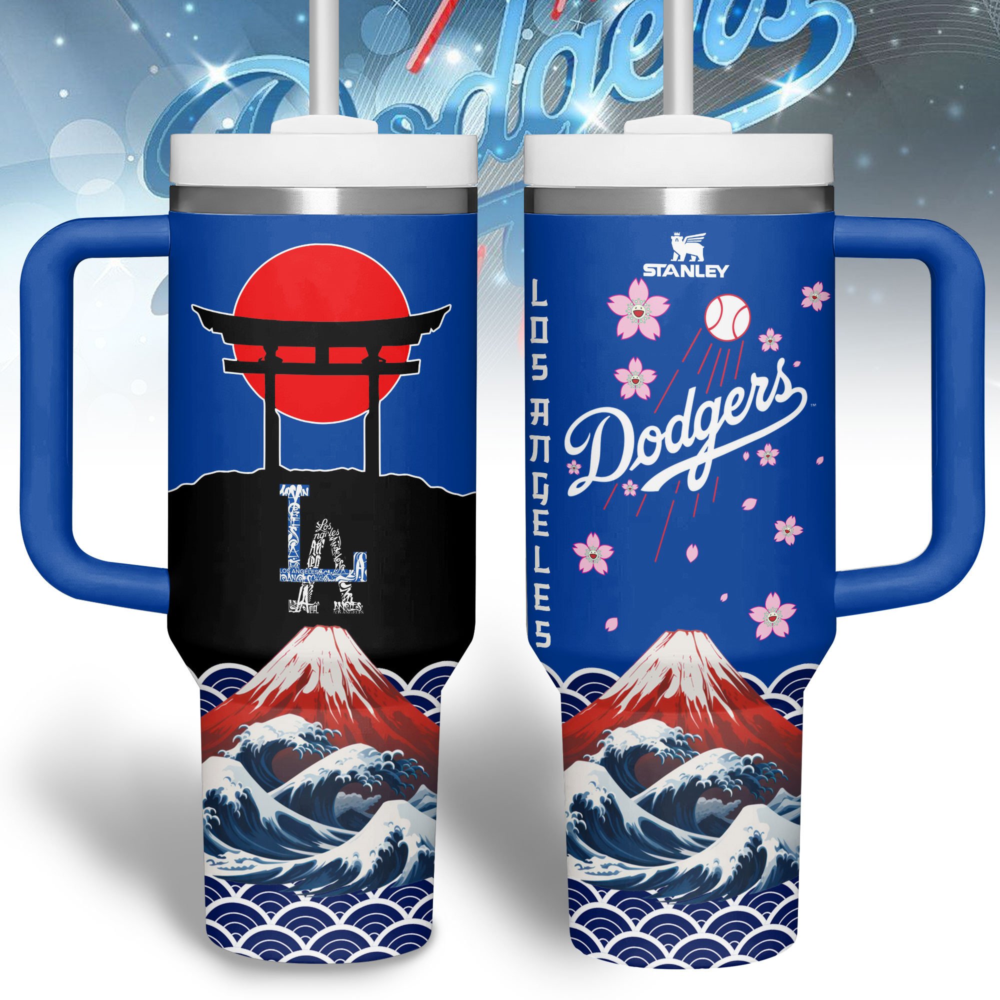 Los Angeles Dodgers MLB Custom Stanley Cup 40 oz 30 oz Tumbler With HandleTVC2301234