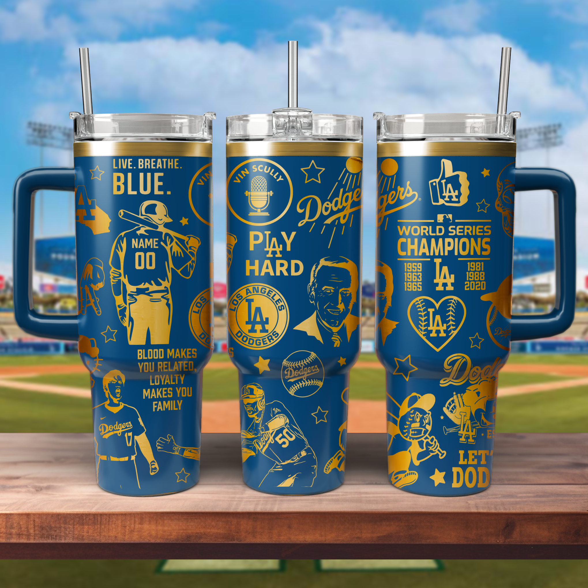 Los Angeles Dodgers MLB Custom Stanley Cup 40 oz 30 oz Tumbler With HandleTVC2301569