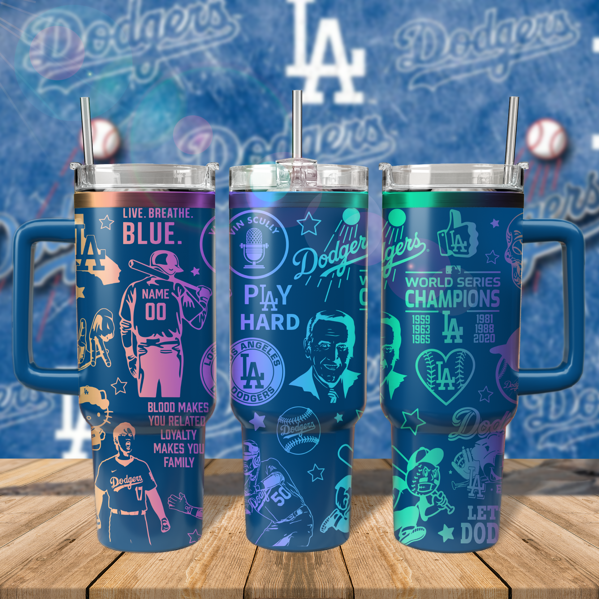 Los Angeles Dodgers MLB Custom Stanley Cup 40 oz 30 oz Tumbler With HandleTVC2301569