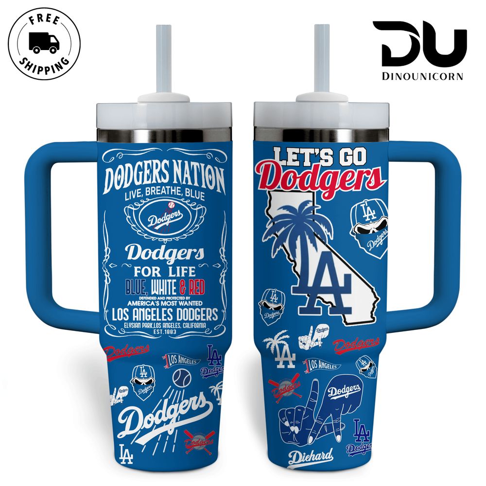 Los Angeles Dodgers MLB Custom Stanley Cup 40 oz 30 oz Tumbler With HandleTVC2301711