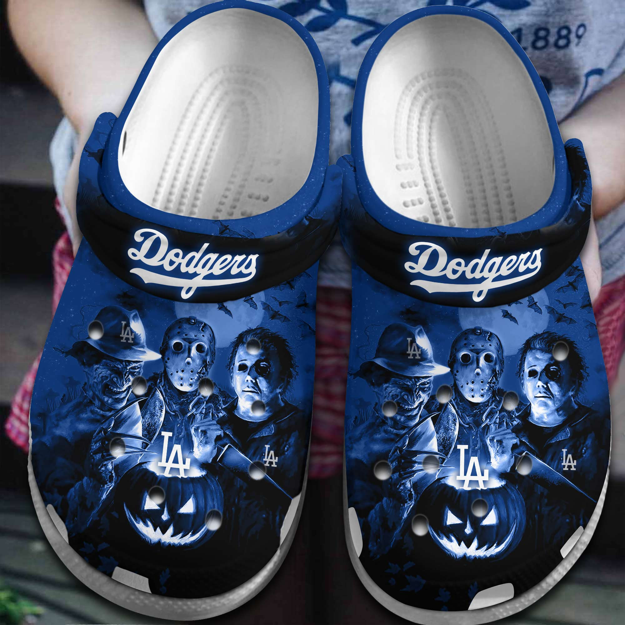 Los Angeles Dodgers MLB Sport Crocs Crocband Clogs Shoes Comfortable For Men Women and Kids