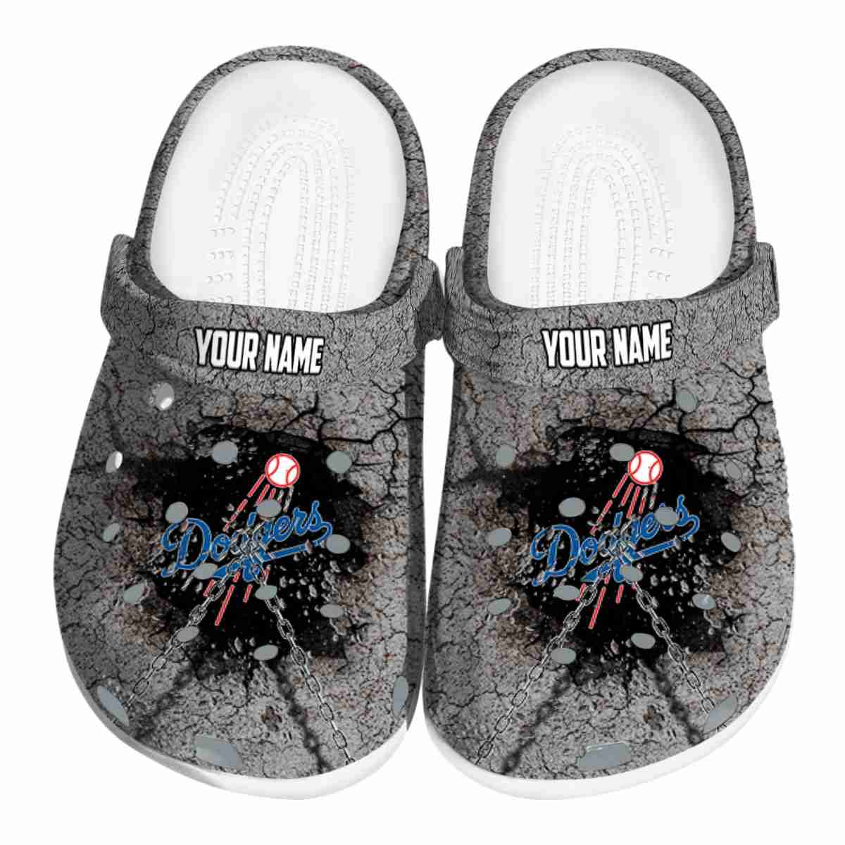 Los Angeles Dodgers MLB Sport Crocs Crocband Clogs Shoes Comfortable For Men Women and Kids