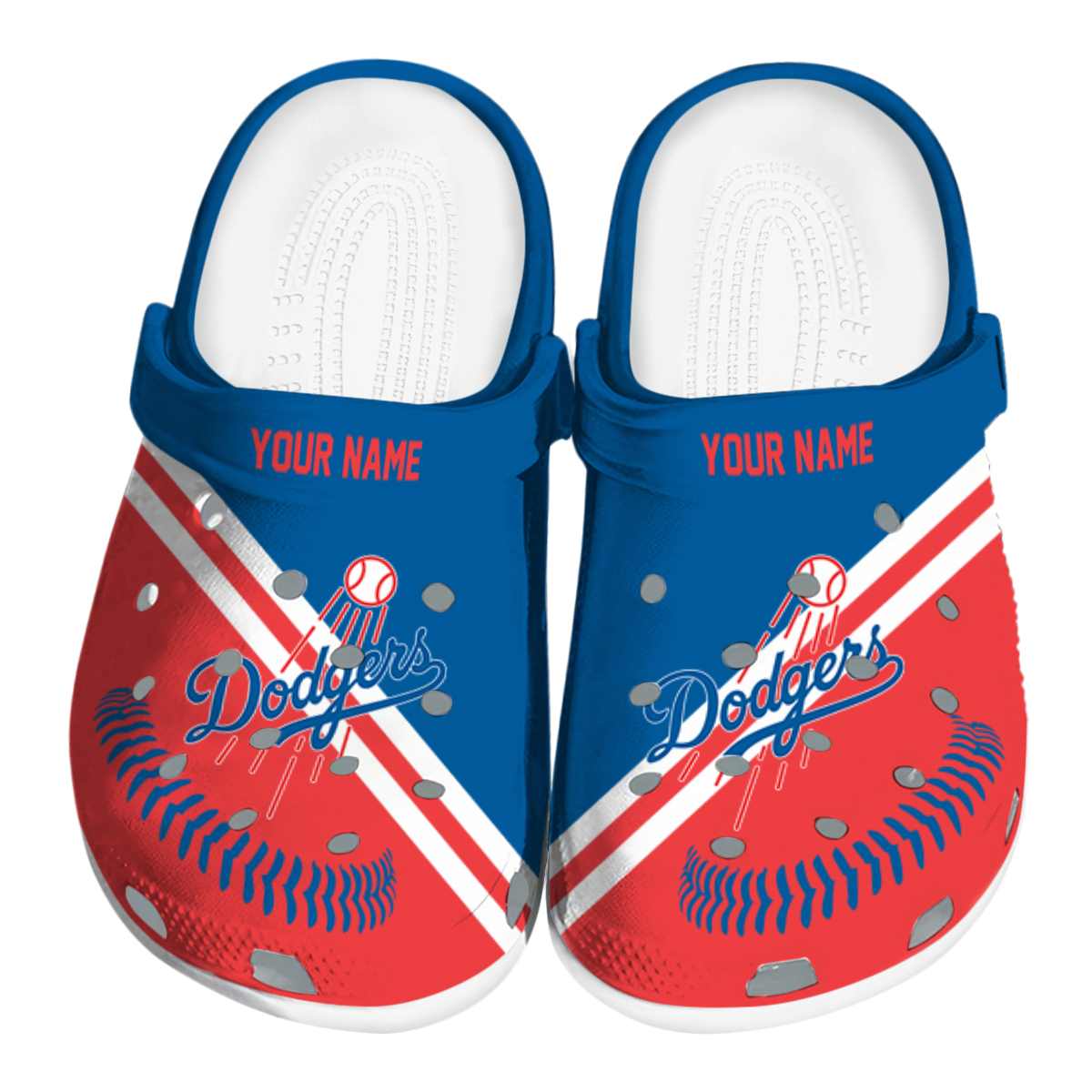 Los Angeles Dodgers MLB Sport Crocs Crocband Clogs Shoes Comfortable For Men Women and Kids