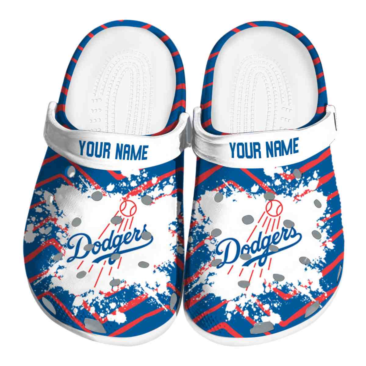 Los Angeles Dodgers MLB Sport Crocs Crocband Clogs Shoes Comfortable For Men Women and Kids