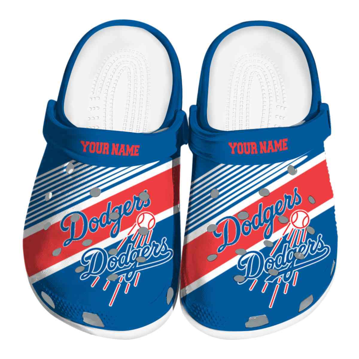 Los Angeles Dodgers MLB Sport Crocs Crocband Clogs Shoes Comfortable For Men Women and Kids