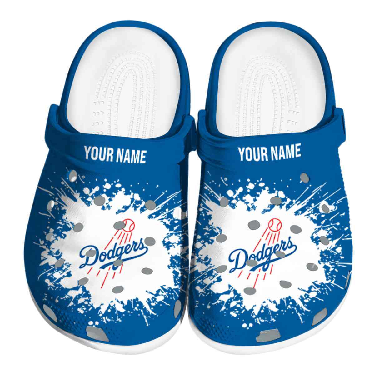 Los Angeles Dodgers MLB Sport Crocs Crocband Clogs Shoes Comfortable For Men Women and Kids